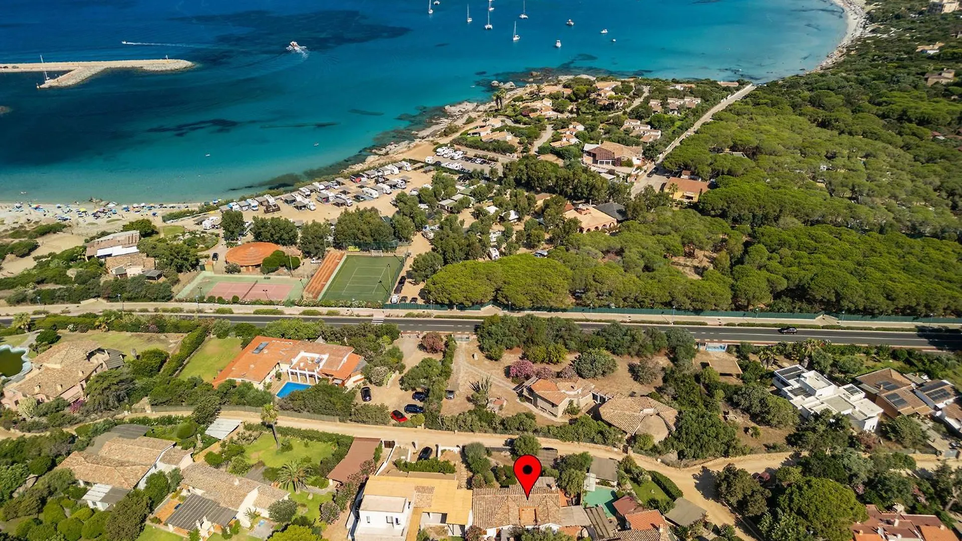 kontakty Villa Cristina Bella Villa Vista Mare E Porto Turistico Loc Notteri Villasimiuss